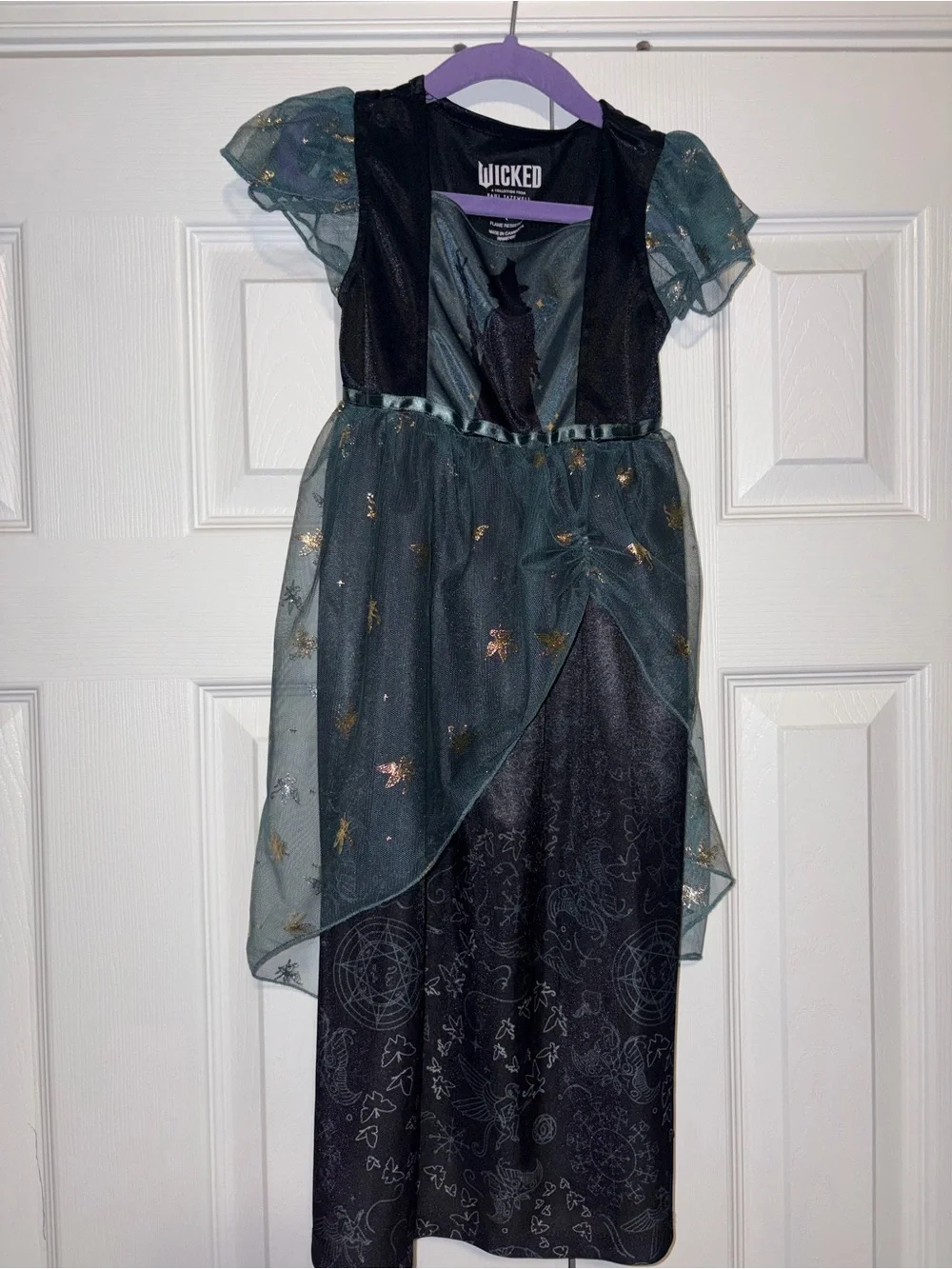 Wicked Girls pajama Dress XS (4/5) Black Green Fancy